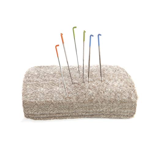 Needle Felting Kit, Basic Tools with 15 Groz-Beckert Needles, Pad & Case