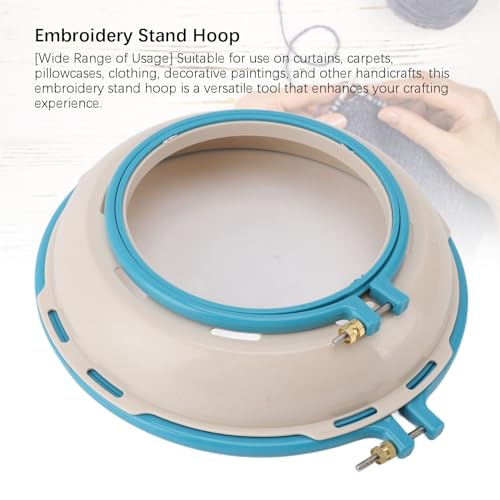 GLOGLOW Embroidery Stand Hoop, 360° Rotation, Double Sided Design - style: 1