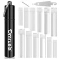 Dmrueia 60 Pcs Large Eye Embroidery Needles, 6 Sizes Hand Sewing Needles, Quilting Needles with Aluminum Tube, Sharp Needles for Art Crafts.