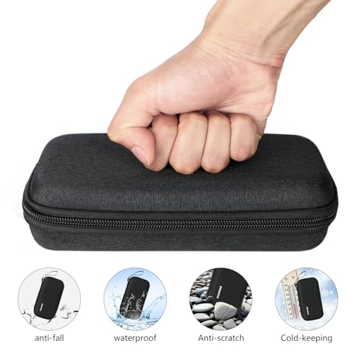 suzamed Insulin Cooler Travel Case, 2x150g Ice Pack TSA Approved, Black - color: Black