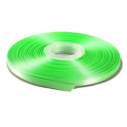 ITIsparkle 1/4" Inch Double Faced Satin Ribbon 50 Yards-Roll Set for Gift Wrapping Scrap Books Party Favor Hair Braids Baby Shower Decoration Floral Arrangement Craft Supplies, Mint Ribbon - color: Mint