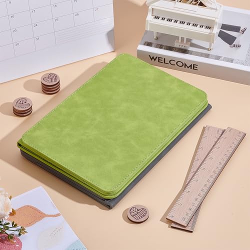HOBBIESAY Knitting Pattern Holder Knittings Chart Keeper Knitting Tool Grey Knit Tool Accessories Foldable Knittings Chart Keeper with Ruler for Fixed Crochet Patterns on Knit Pattern Holder - color: Dark Gray