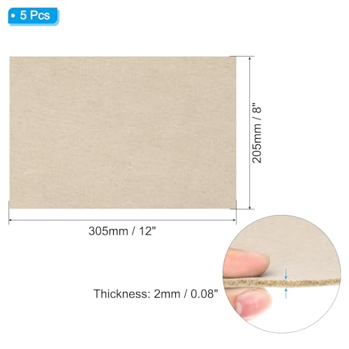 PATIKIL 12x8 Inch Beige Felt Furniture Pad, 5 Pack, Rectangular, Anti-Scratch, Adhesive Backed - color: Beige, size: 12x8 Inch