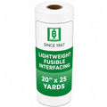 HBI Lightweight Fusible Interfacing, White Non Woven Iron-On, 20 in x 25 yd - size: 20” x 25 yd Light Weight