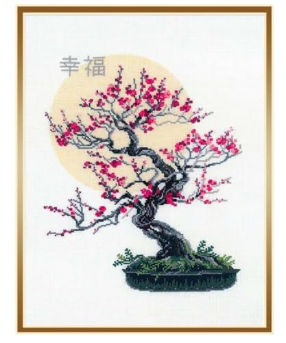 RIOLIS 1036 Bonsai Kobai Wish of Well Being Counted Cross Stitch Kit - style: Bonsai Kobai Wish of Well Being 1036