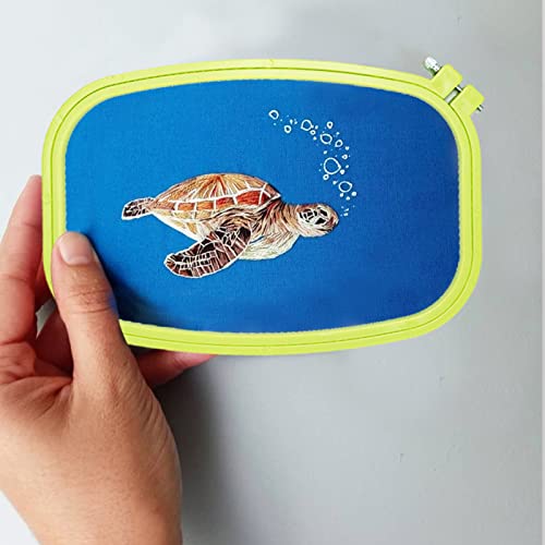 5 Size Colorful Embroidery Hoop Rectangle Square Embroidery Frame Cross Stitch Hoop Sewing Tool for Art Craft Handy Sewing (Multicolor),LAMXD Embroidery Hoop - style: 5 Sizes Rectangle Square