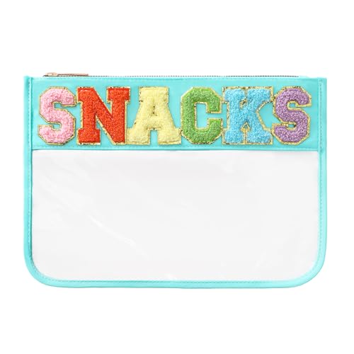 DYSHAYEN Clear Snacks Bag for Travel - color: Green-Snacks