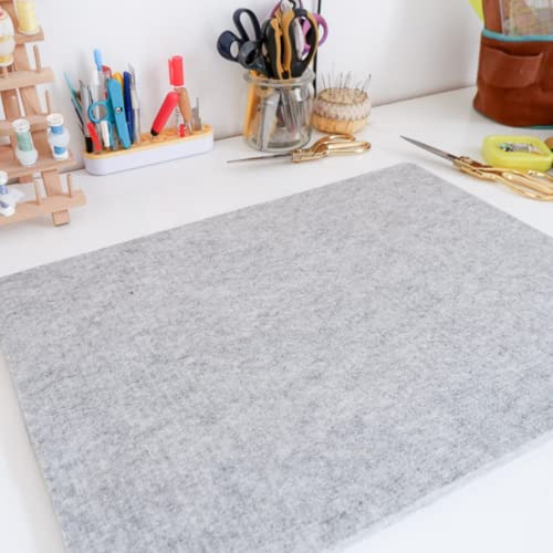 Madam Sew Natural Wool Pressing mat for Quilting |100% Wool Felt Ironing Pad | Wool Ironing Mat for Quilters,Crisp Seams on Quilt Blocks,Sewing Projects & Embroidery- Ironing mat for Sewing XL17”x24” - size: 17” x 24”
