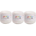 golo 3 Balls Crochet Thread Size 20 Embroidery Thread Crochet Yarn for Hand 802 Pearl Yarn - color: 000-8-802Pearl