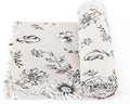 Linen Floral Fabric by The Yard 5 Yard by 62 Inch Width - color: Farmhouse Peony, size: 5 Yard