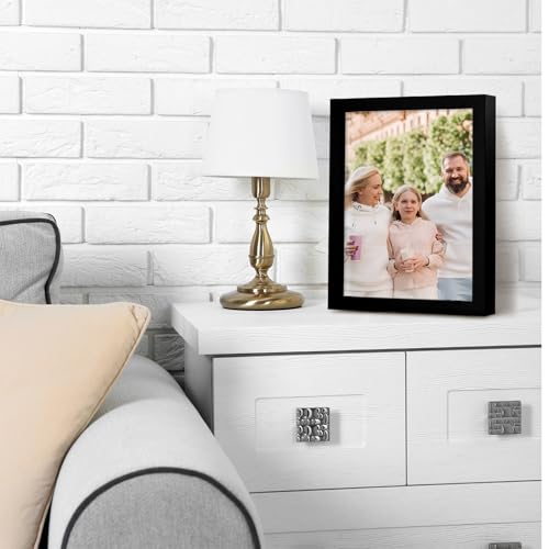 Muzilife 8x10 Shadow Box 3D Picture Frames, Wood & Glass, 3 Pack, Black - color: 3pc 8x10-black