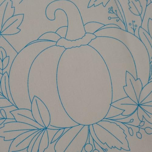 Esffaci Embroidery Starter Kit for Adult Beginner with Pumpkin Flower Pattern Hand Embroidery Set with Cloth Hoop Needle Threader Floss and Instruction - color: Pumpkin