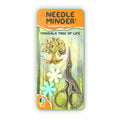 Awesome Pattern Studio Needle Minder Set - Mandala Tree of Life Magnetic Needle Minder + 2 Needle Threaders + Crane Scissors. Enamel Pin for Cross Stitch, Embroidery and Craft - size: TreeOfLife Set #2