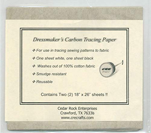 Sewing Pattern Carbon Tracing Paper by CRE, Transfer Patterns to Fabric