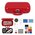 FKOG Sewing Project Kit, 151 Pcs Family Sewing Supplies Repair Kit Traveler Sewing Kit Sewing Thread Accessories DIY Sewing Supplies Organizer (Dark Red) - style: Dark Red