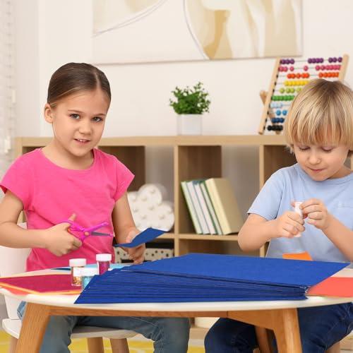 10PCS Navy Blue Self Adhesive Felt Fabric Sheets Sticky Felt Sheets for Craft Supplies Art Home Making（8.3" x 11.8"/20 x 30cm） - color: Navy Blue