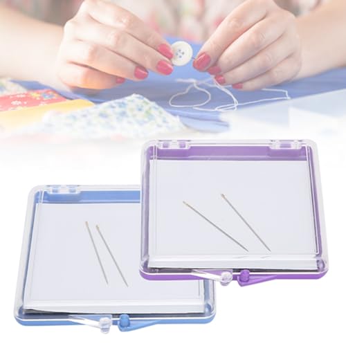2PCS Magnetic Needle Case 2.8x3x0.4in Holder Sewing Needle Case