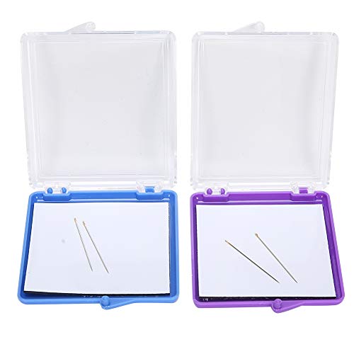 Sewing Pins Magnetic Holder,Sewing pin Holder minder Cushion Cross Stitch Storage Organizer Embroidery Keeper,Sewing Notions & Supplies 2PCs Magnetic Sewing Pincushion Pin Storage Case