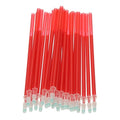 PATIKIL 24 Pcs Erasable Gel Pens Refills, 0.5mm Heat Erasable Pens Refills for Fabric Disappearing Ink Fabric Marking Pen for Sewing Quilting Writing, Red Ink - color: Red