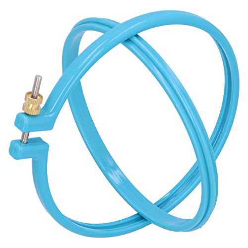 GLOGLOW 5 Inch Plastic Embroidery Hoop, Adjustable Tension Screw - size: 5in