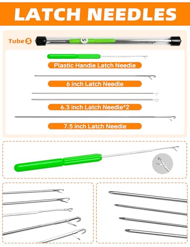 BLUEWING Hollow Spectra Threading Looping Splicing Needles Kit 23pcs Stainless Steel Fishing Rigging Needle Set - size: 6"
