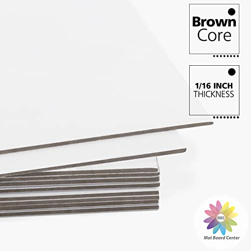 Mat Board Center 9x12 Backing Boards, 10 Pack White Backboards for Frames - size: 9x12