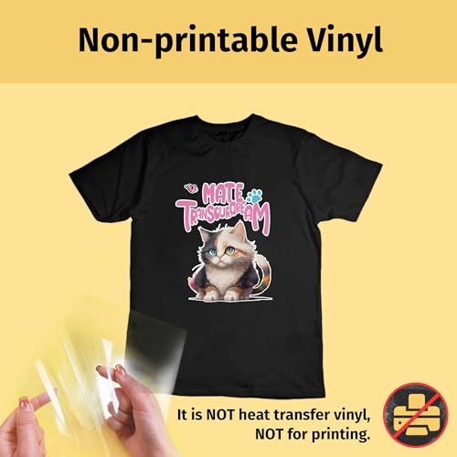 TransOurDream Heat Transfer Mask & Iron on Tape (10 Sheets, 8.5x11")- Iron-On Clear Positioning Film for Dark Transfer Paper & Printable HTV on Shirts - color: Mask-dark, size: 10 Sheets