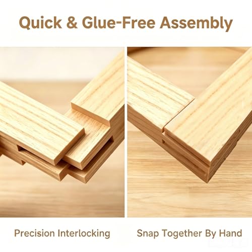 8Pcs Needlepoint Stretcher Bars with Tacks for Needlework Canvas Painting