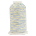ThreadArt Multicolor Cotton Thread, 600M 40/3, Pastel Sky 2650 - color: Pastel Sky