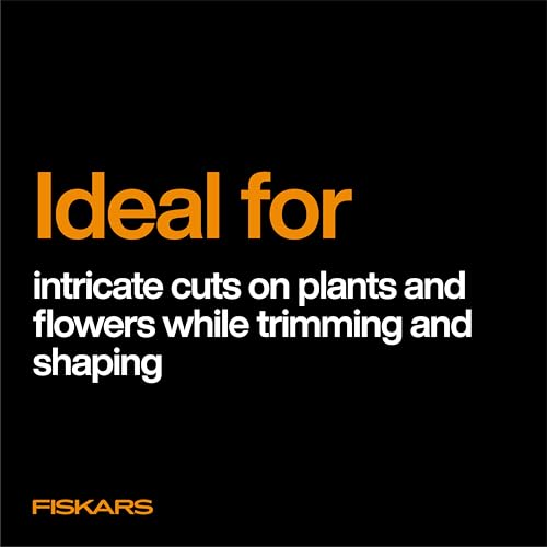 Fiskars 7" Loop Micro-Tip Pruning Shears, Garden Snips for Intricate Cuts, Flower (Pack of 6) - style: Micro-Tip Shears (Pack of 6)