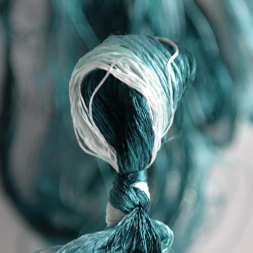 100% Mulberry Silk Embroidery Thread 7 Colors 22m Each (50) - color: 50