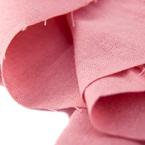 Rose Flavor Pre-Cut Quilting Linen Fabric,Craft Cloth,DIY for Sewing Crafting 60" by 1 Yard(Pink) - color: Pink