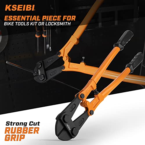KSEIBI 141600 Heavy-Duty Large Size Bolt Cutter 42" for Cutting Fence, Steel Wire, Chain, Screws, Rivet, and Padlock, Metal Rods with Soft Grip Rubber Ergonomic Handle Cutters 1050mm - size: 42 Inch-1050MM