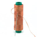 Waxed Thread, Strong Thread for Leather, Upholstery, Shoe, Bag, incl. Needle (Colour: Brown) - color: Brown