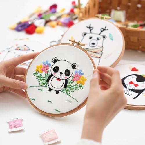 10 PCS White Cotton Embroidery Fabric Cloth (5.9 × 5.9 Inch) - size: 5.9 × 5.9 Inch