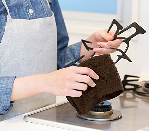 Utopia Towels Kitchen Bar Mops, Pack of 36, 16 by 19 Inches, 100% Cotton Super Absorbent Brown Towels, Multi-Purpose Cleaning Towels for Home and Kitchen Bars - color: Brown, size: 36 Pack
