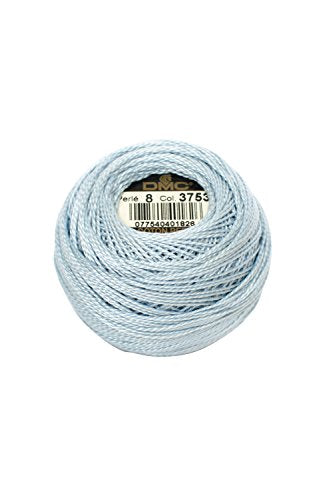 DMC Pearl Cotton Ball Size 5 53yd - Ultra Very Light Antique Blue