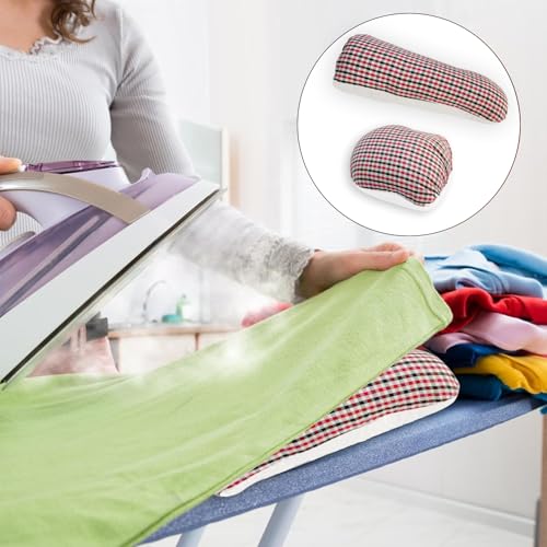 2 Pack Professional Tailor's Ham and Seam Roll Set, Tailors Ham for Ironing, Premium Pressing Sewing Tools, Ideal for Ironing Sleeves, Collars, Caps, Curved Seams Kit