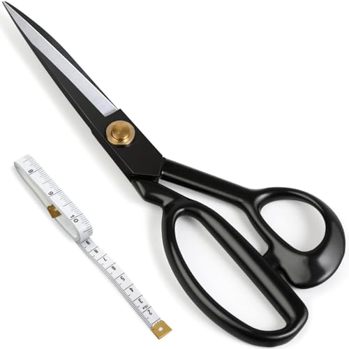Professional Tailor Scissors 9 Inch for Cutting Fabric Heavy Duty Scissors for Leather Cutting Industrial Sharp Sewing Shears for Home Office Artists Dressmakers - size: 9 inch