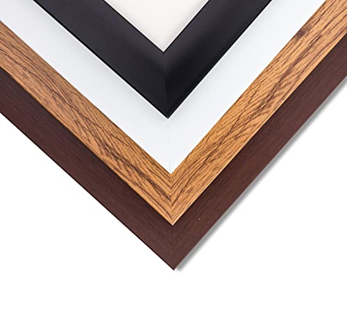 Ebherys 9.5x9.5 Embroidery Frame 3PCS a Pack for Embroidery Pieces Display, Sleek & Classic, Fabulous Black,White , Brown for Chosen, Metal Tabs, Table Top Easel SquareShape ,No Glass (White 3PCS) - color: White 3PCS