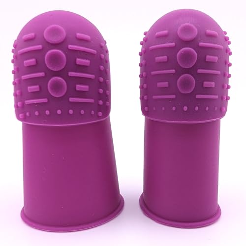 Comfortable Thimble Set for Thin Fingers | THIK-Grip Thimbles for Teens (Age 15+) & Petite Women | Small (8) - Medium (2) |