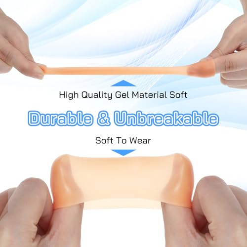 30 Pcs Gel Finger Cots, Reusable Silicone Finger Protectors