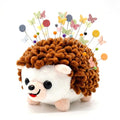 Sizobi Plush Hedgehog Pin Cushion for Sewing - Soft Sewing Needle Holder - color: Brown