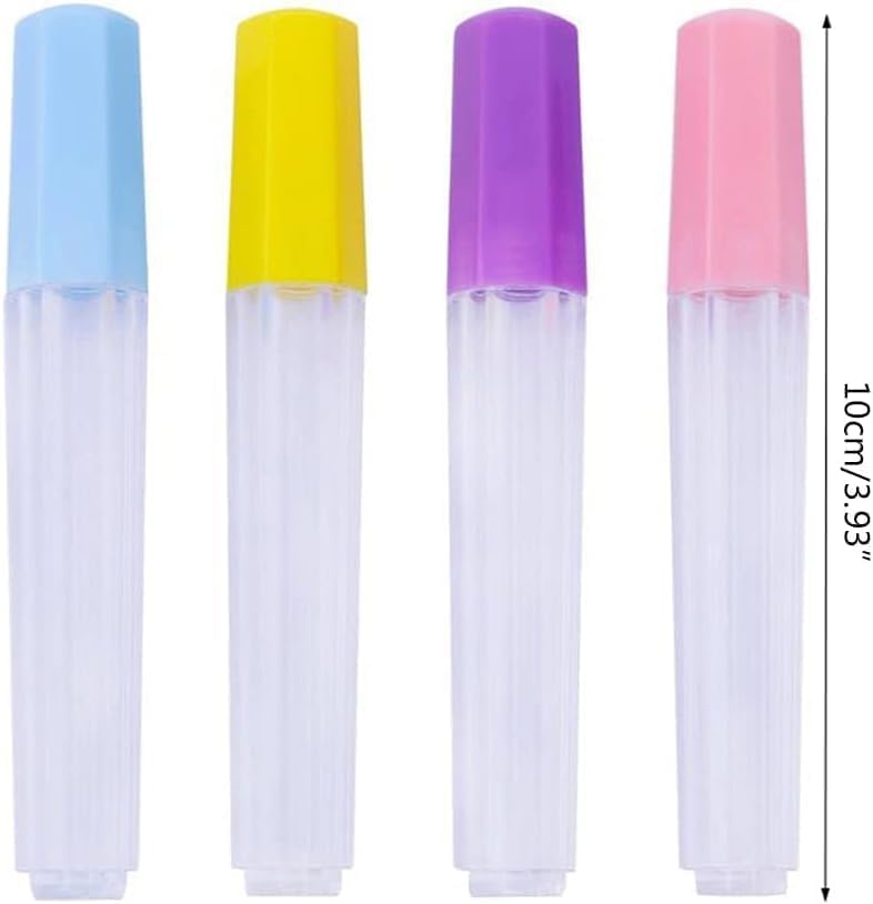 4Pcs Clear Plastic Embroidery Felting Sewing Container Pin Needle Storage Tubes Bottle Holder Knitting Needle for Case Box Needle Storage Tubes,Sewing Needle Case，Needle Organizer,Needle Storage