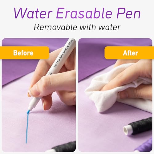Lange & König Air & Water Erasable Fabric Markers for Sewing Products - Sewing Supplies Quilting Supplies Sewing Accessories Sewing Gifts Quilting Gifts Embroidery Supplies, Tailors Chalk Alternative - color: Air & Water Erasable Fabric Markers