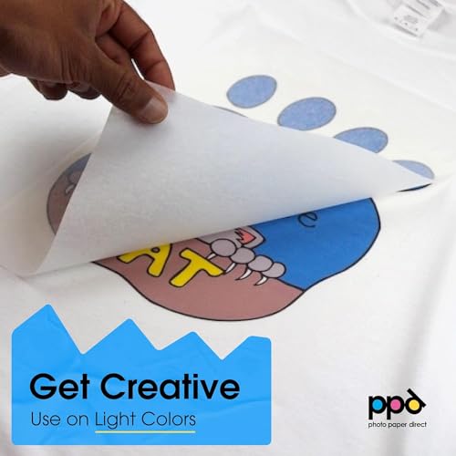 PPD 10 Sheets 11x17" Iron-on Heat Transfer Paper Dark Fabrics Inkjet - size: 11 x 17, style: Dark (10 Sheets)