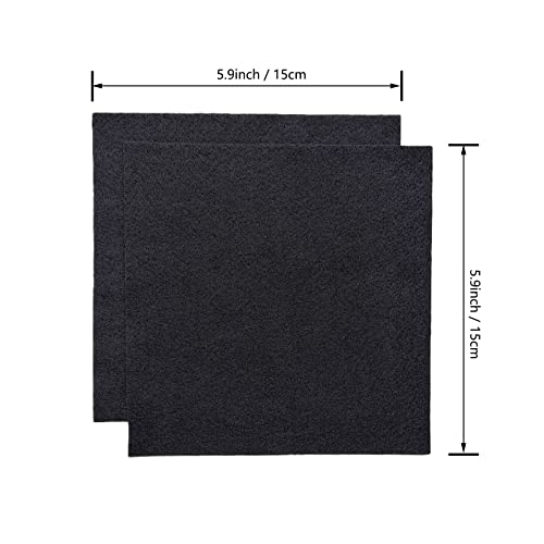 Jtnohx Soft Felt Fabric Flexible Craft Felt Sheets Black 6" 20Pcs 1.4mm - color: Black