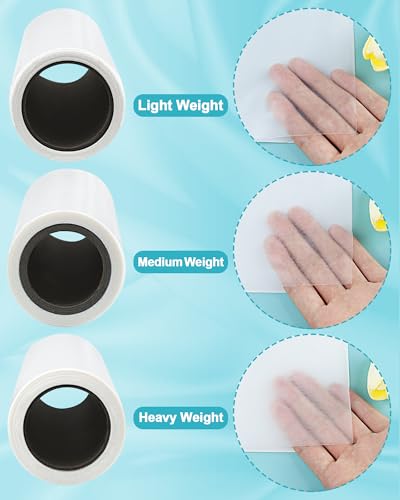 PLANTIONAL Double Sided Iron On Adhesive Film: 11.8 inch x 10 Yards Medium Weight Double-Sided Press-on Patch Heat Melt Fabric Glue Sheet Permanent Fusible Adhesive - size: Medium Weight