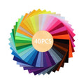 40 Pcs Felt Fabric Sheet, 6"x6" Assorted Color Felt Fabric Sheets