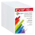 Simetufy Canvas Boards for Painting 52 Pack 8 x 10 Inch Blank Flat Canvas Panels 100% Cotton Pre-Primed for Acrylic & Oil Paint, Art Supplies for Kids & Adults - size: 8"x10"- 52 pack